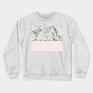 Gleaming rose gold blush Crewneck Sweatshirt